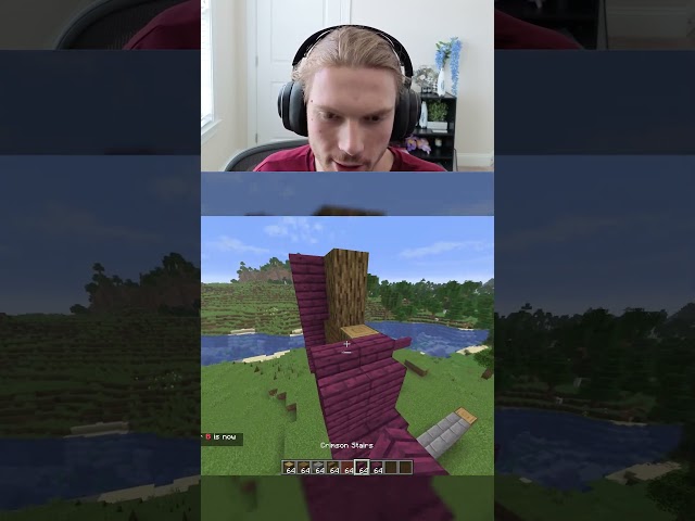Building a house but LETTERS get locked #minecraft