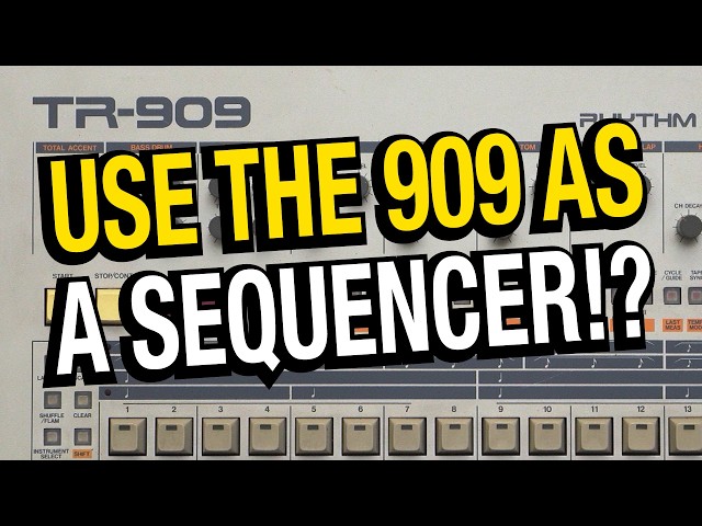 Use your Roland TR909 Drum Machine as an External MIDI Sequencer!