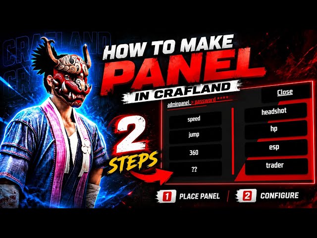 Make a Craftland Panel in Just 2 Steps! 😱