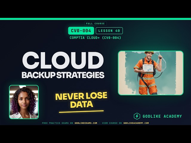 CV0-004 CompTIA Cloud+ · Lesson 40: Master Cloud Backup Strategies