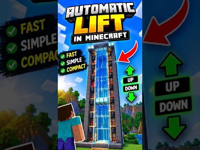 making simple elevator in minecraft pocket edition