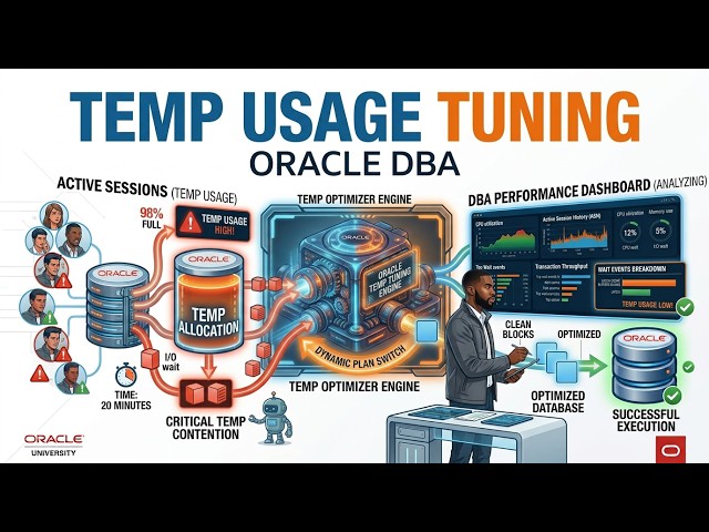 Oracle TEMP Tablespace Explained | TEMP Usage, Wait Events & Tuning