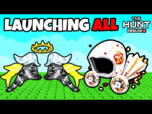 🔴 SHORTEST QUEUE | 24/7 LAUNCHING ALL 3 FREE WINGS ITEMS! The Hunt: Roblox 20 EVENT!