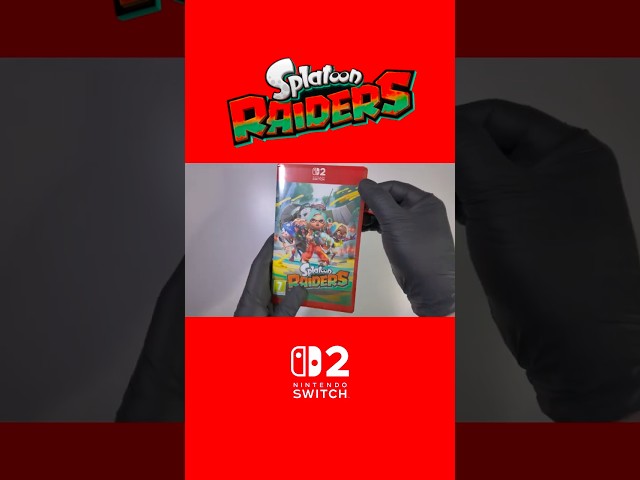 Unboxing Splatoon Raiders Game Cartridge