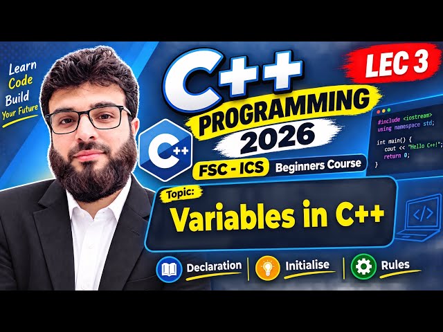Variables in C++ | What are Variables? Declaration, Initialization & Rules in Hindi [2026]