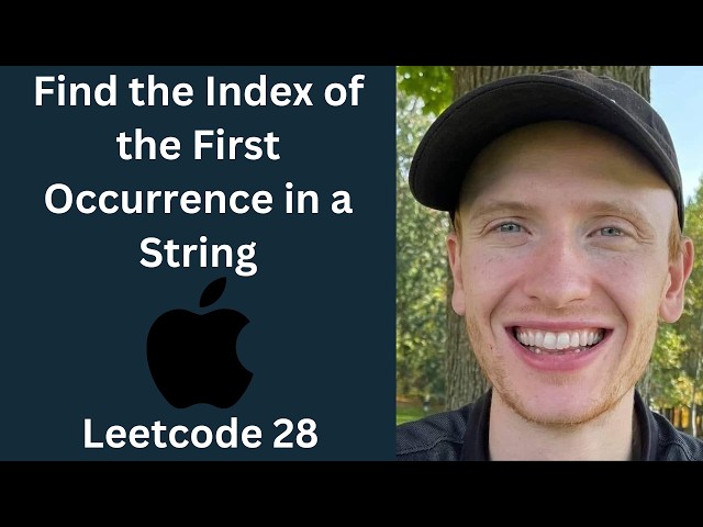 Find the Index of the First Occurrence in a String - LeetCode 28 - Strings (Python)