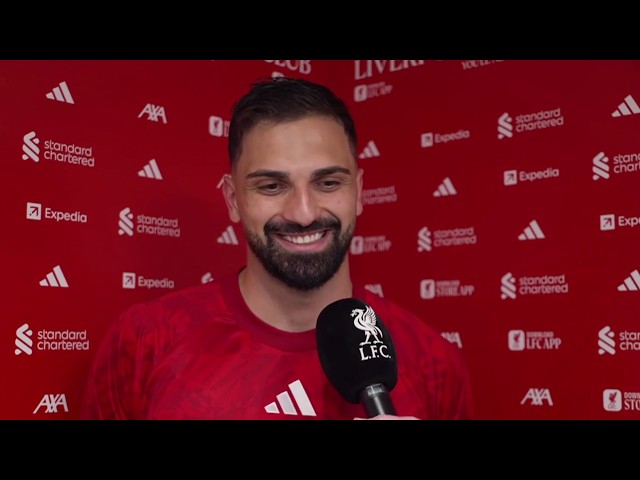 Giorgi Mamardashvili post match interview 🔥| Liverpool vs Spurs 3-1