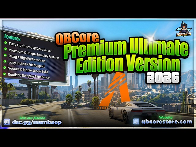 QBCore Premium Ultimate v26 | Fivem Server For Sale | Ultimate RP Server Pack | QBCore Store