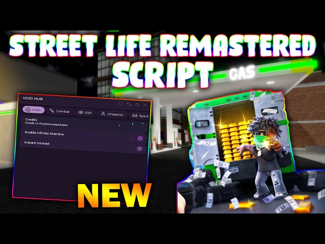 *NEW* Street Life Remastered Script (PASTEBIN 2026) ( AIMBOT , AUTO FARM , INF STAMINA , ATM , ESP)