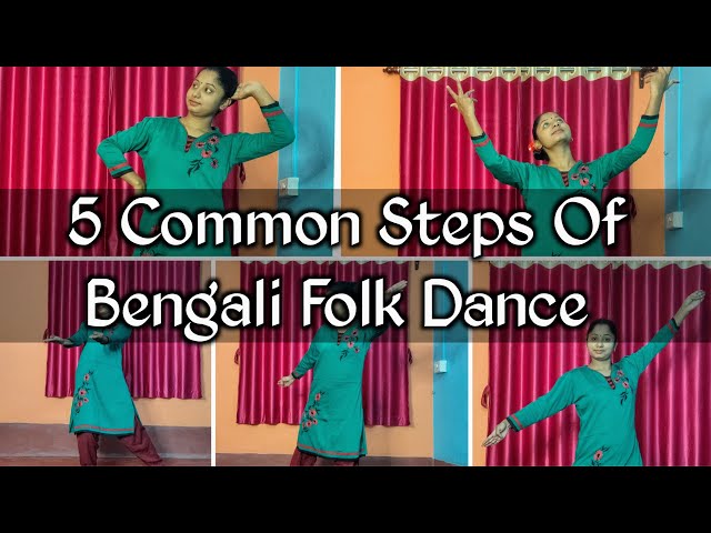 5 Basic Steps of Bengali Folk Dance | Beginner Dance Tutorial | Riya’s Dance Tutorial