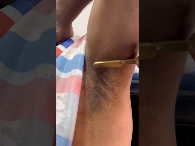 ASMR underarm shave