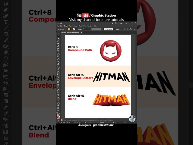 Illustrator Shortcuts Every Designer Should Know #illustrator #shorts