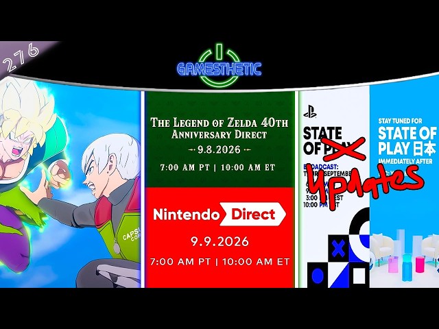 Zelda & Nintendo Direct Predictions, Xenoverse 3 HYPE & State Of Updates Thoughts | GS276