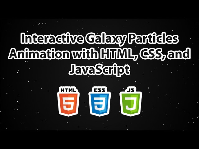 Interactive Galaxy Particle Animation with HTML, CSS, and JavaScript | ASMR Coding Tutorial