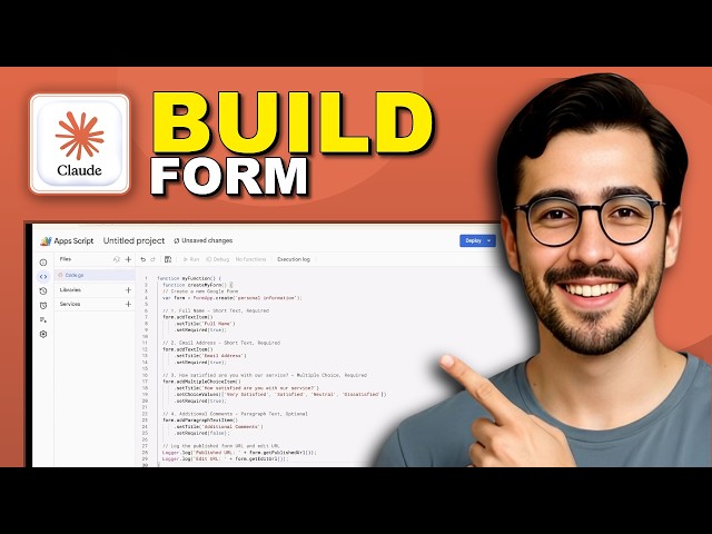 How To Build A Google Form In 2 Minutes Using Claude Apps Script - (2026 Guide)