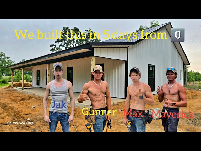 We Tried Building a House in 5 Days (4 Brothers vs. The Clock)  #1 @nbconstructon 