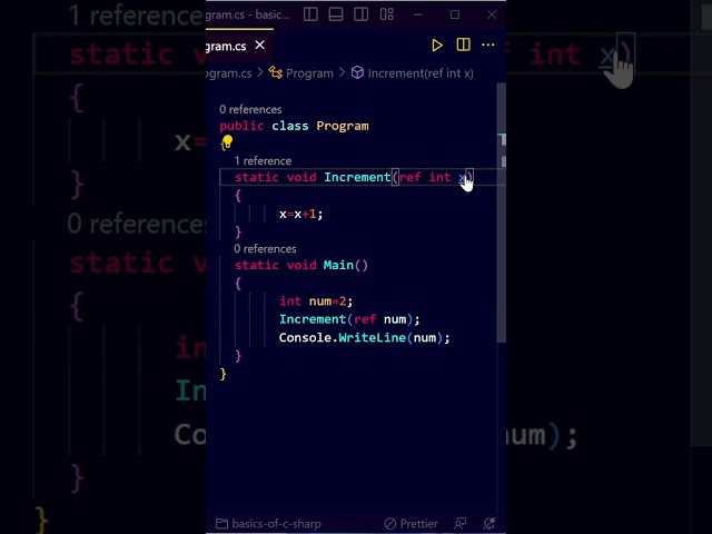 ref vs out in c#