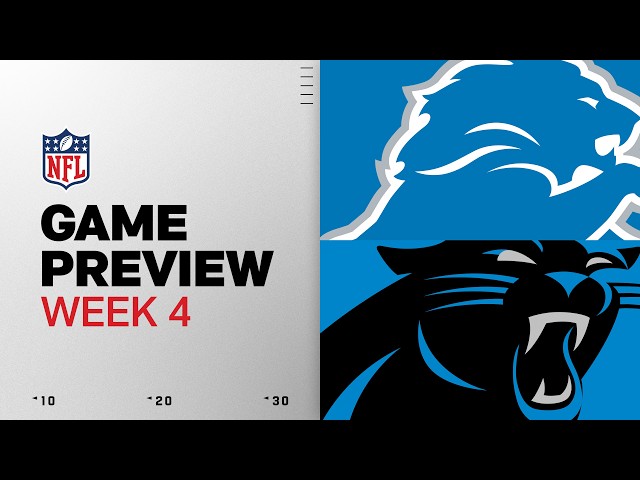 Detroit Lions vs Carolina Panthers | 2026 Week 4 Game Preview