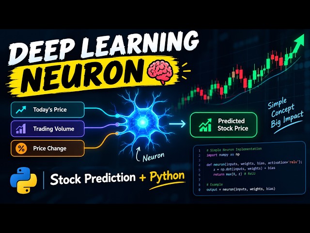 What is a Neuron in Deep Learning? 🧠 | Stock Market Prediction Example + Python