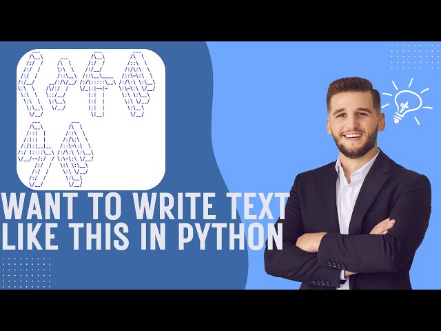 Python Tutorial | Create Cool ASCII Art Text with PyFiglet | Beginner Friendly