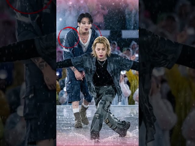 Jimin Kept Dancing In The Heavy Rain, Then THIS Happened 🥺✨ #BTS #jikook #RogersStadium #Shorts