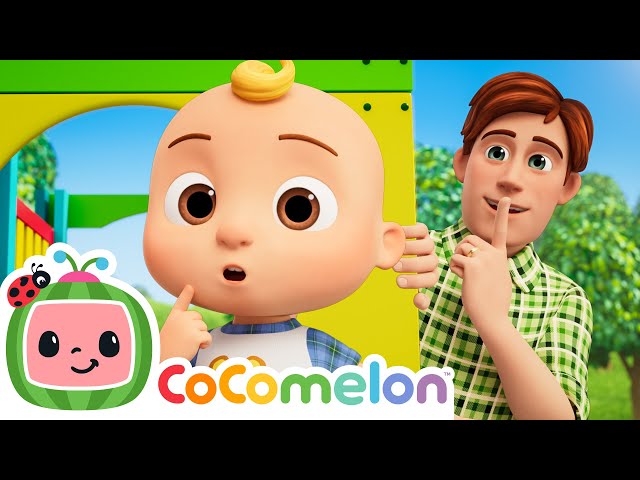 Peekaboo Song with Dad & JJ | Let's Move with CoComelon Nursery Rhymes & Kids Songs