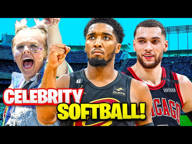 LIVE MLB Celebrity Game w/ Donovan Mitchell, Zach Lavine, JoJo Siwa and More!