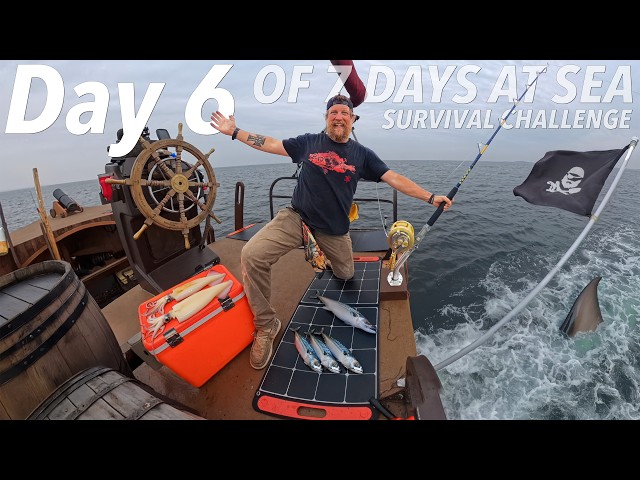 Deep Sea Catch and Cook - Waterworld Survival Challenge Day 6 of 7 Days at Sea