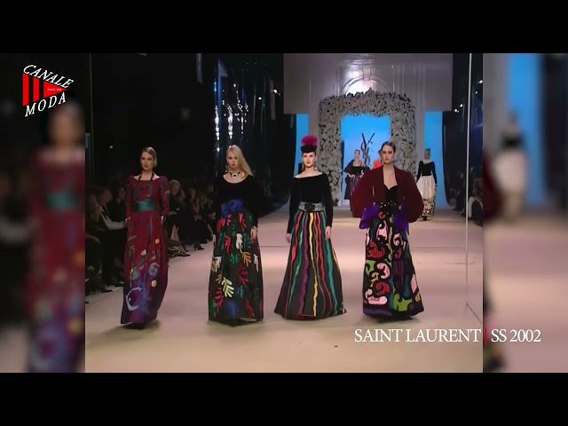 YVES SAINT LAURENT Haute Couture Spring Summer 2002 Paris - Canale Moda