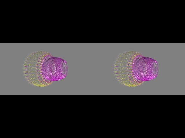 Molmil: PDB entry 4v60 rotating about y-axis - 3D stereo