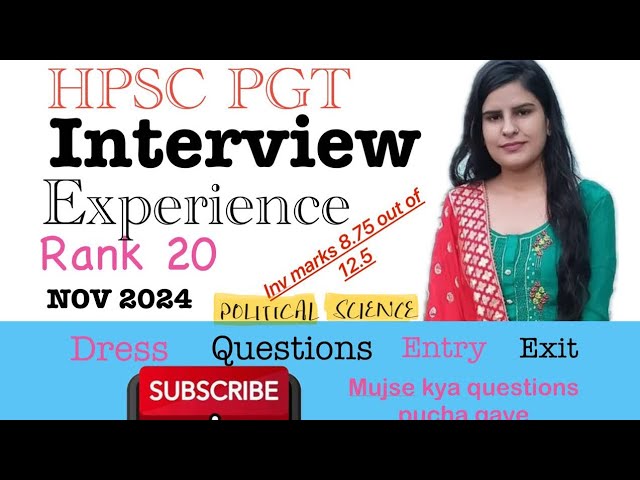 HPSC PGT INTERVIEW/#hpsc asstprof inv/QUES/dress#htet #net#HPSC#rpscinterview#commerce#english#rpsc