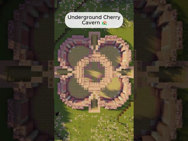 Minecraft Underground Cherry Cavern #minecraft