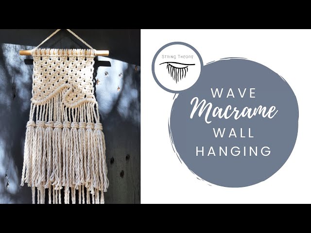 Ocean Macrame Wall Hanging | Simple Wave Pattern | DIY | Beginner to Intermediate Level Tutorial