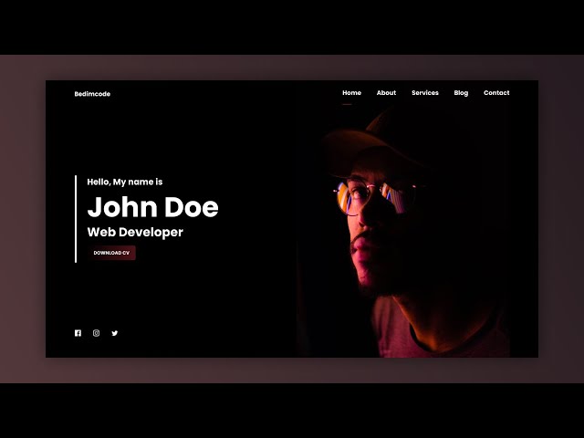RESPONSIVE Personal PORTFOLIO Website HTML CSS And JAVASCRIPT | Mobile First