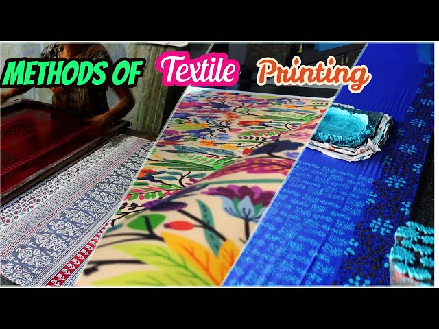 What is Textile Printing || Different Methods of Textile Printing