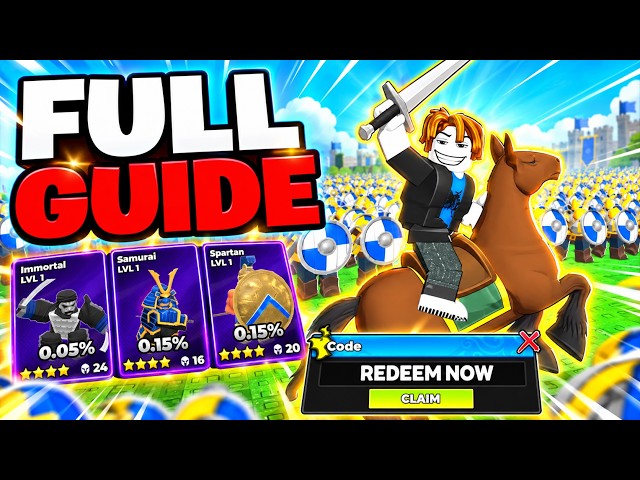 Command An Army Guide! (Codes, Pro Tips & Tricks, Best Units, Best Strategy) ROBLOX