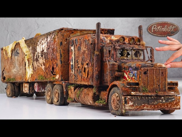 Massive AMERICAN TRUCK Full Restoration | Rusty Peterbilt Container Truck Rescue and Restoration