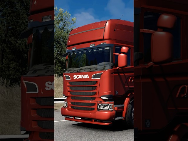 TURN UP THE VOLUME! 😈 Scania V8 Open Pipe in ETS2  #ets2 #ets2mods #scaniav8
