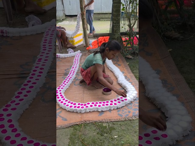 Amazing Kadamba Flower Making Complete Process #shorts