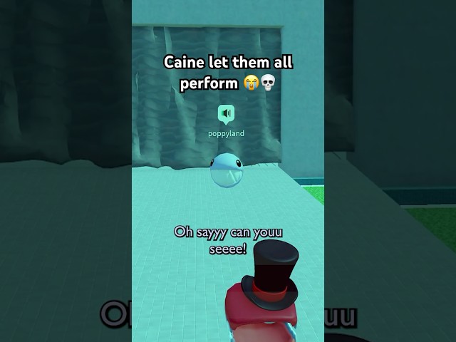 CAINE LET THEM PERFORM 😭💀 #roblox #micup #tadc