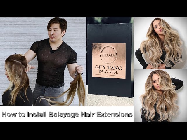 How to install Balayage Hair Extensions