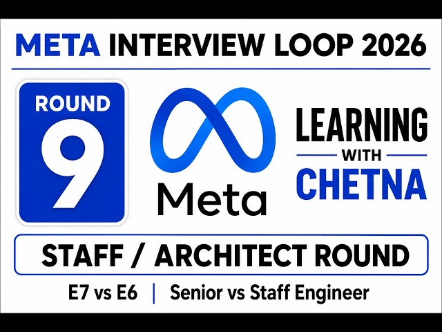 Meta Interview Loop | Round 9 | Staff / Architect Round | E5, E6