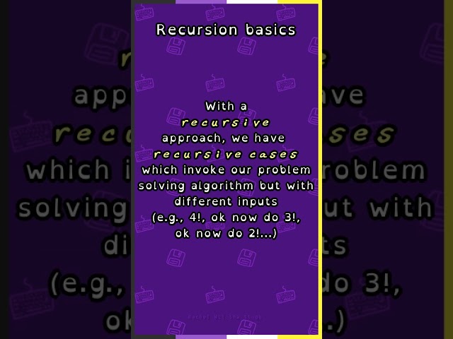 Recursion basics #cplusplus #cpp #programming #recursion