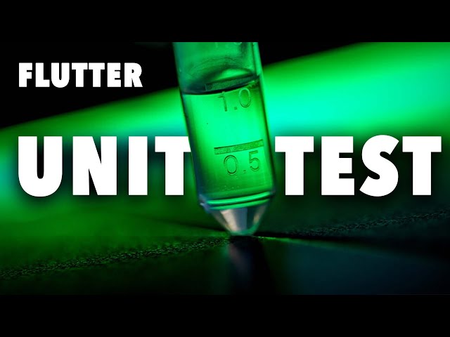 Flutter Unit Testing - Fast & Simple