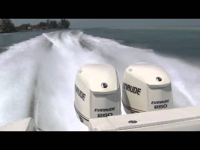 HD Evinrude Twin 250hp on a Wellcraft Scarab 30' Tournament