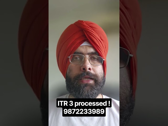 ITR 3 PROCESSED ! INCOME TAX REFUND 2026-27 LATEST UPDATE ITR #itrfiling