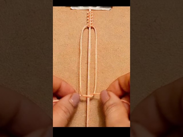 Very BEGINNERS FRIENDLY Bracelet ❤️#bracelet #diy #handmade #macrame #knot