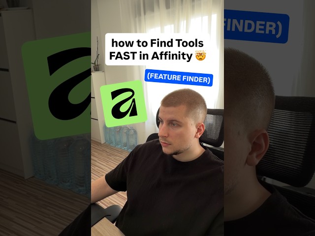 how to Find Tools FAST in @Affinity 🤯 #madeinaffinity #graphicdesign