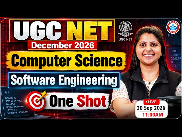 UGC NET December 2026 | Computer Science Paper | Software Engineering One Shot | Computer Science