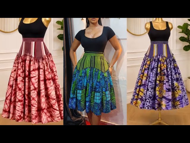 How to make an Asymmetric Gathered Skirt with Scallop Design